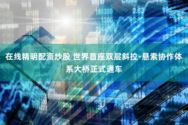 在线精明配资炒股 世界首座双层斜拉-悬索协作体系大桥正式通车